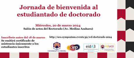 Jornada de bienvenida al estudiantado de doctorado 2024 - Archivos del ...